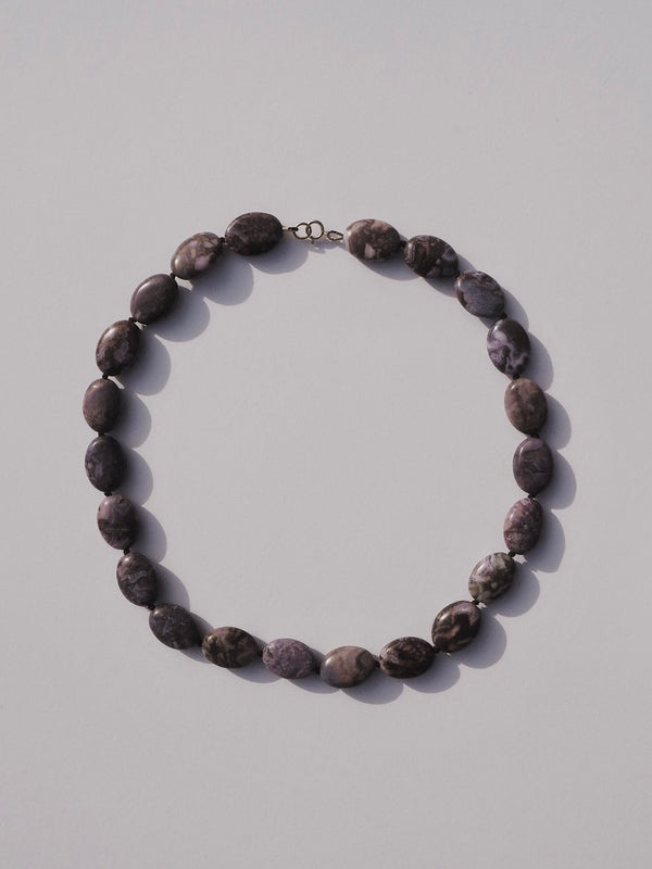 Comet - Lavender Agate Necklace