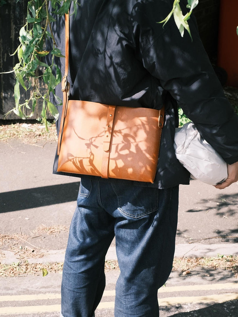 Leather Book Bag