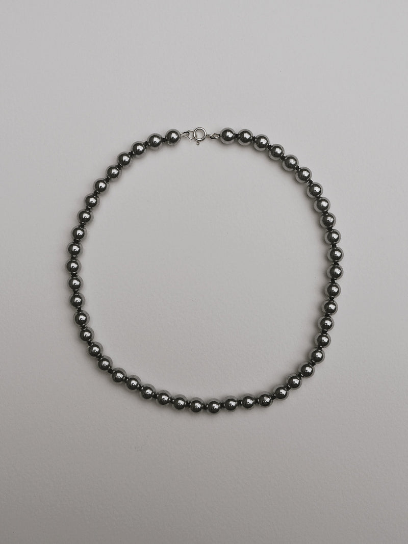 Weighted Hematite Necklace