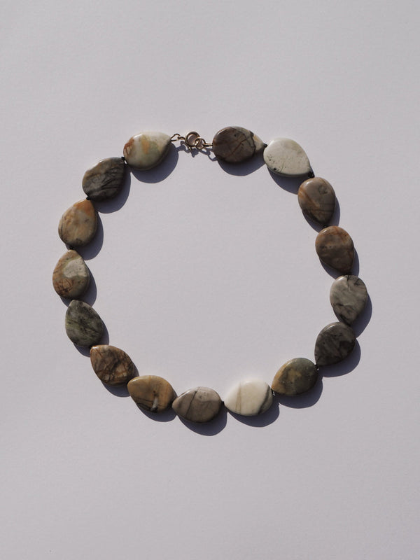 Vesper - Pear Jasper Necklace