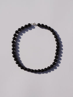 Orbit - Black Agate Necklace