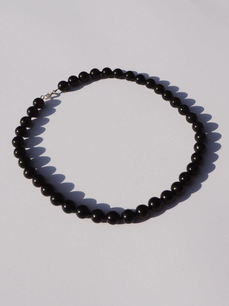 Orbit - Black Agate Necklace