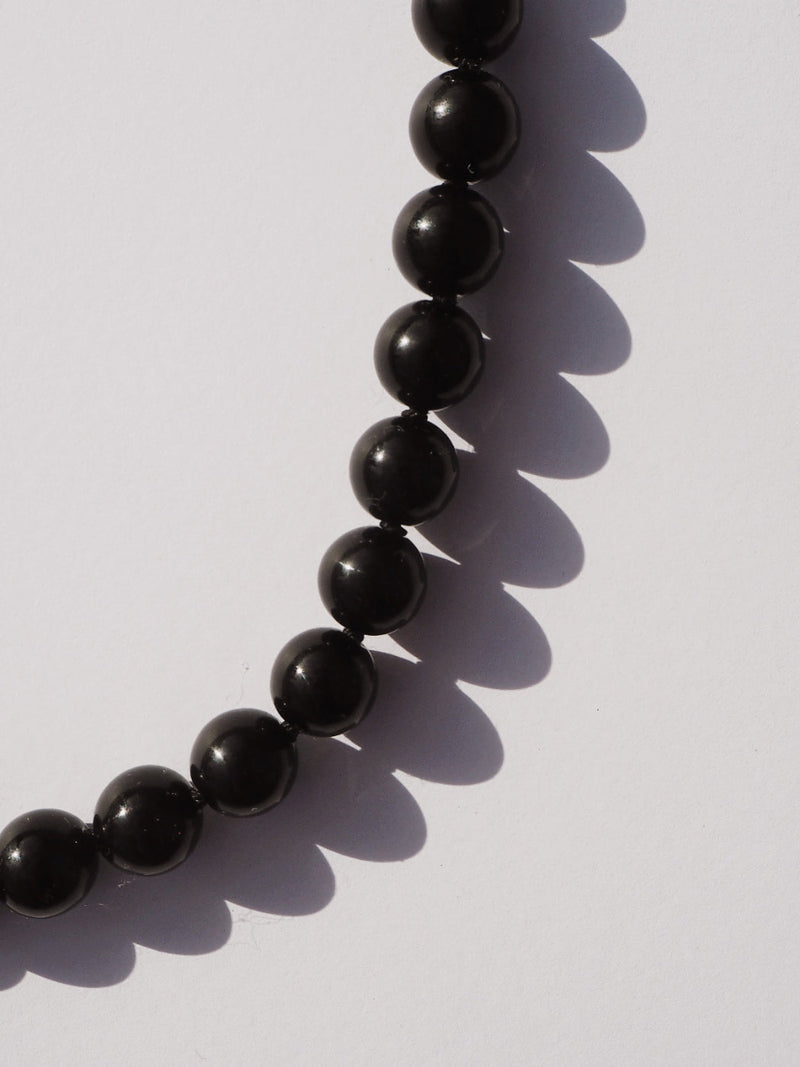 Orbit - Black Agate Necklace