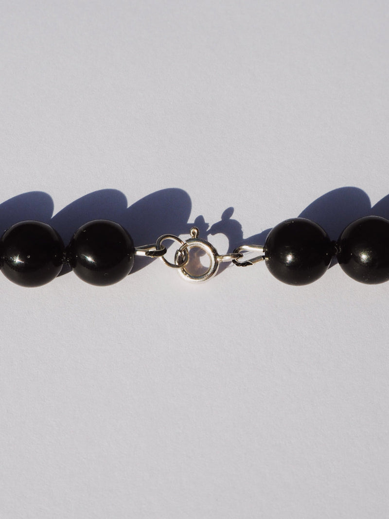 Orbit - Black Agate Necklace