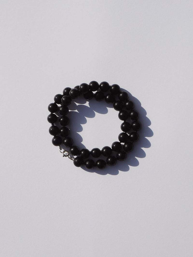 Orbit - Black Agate Necklace