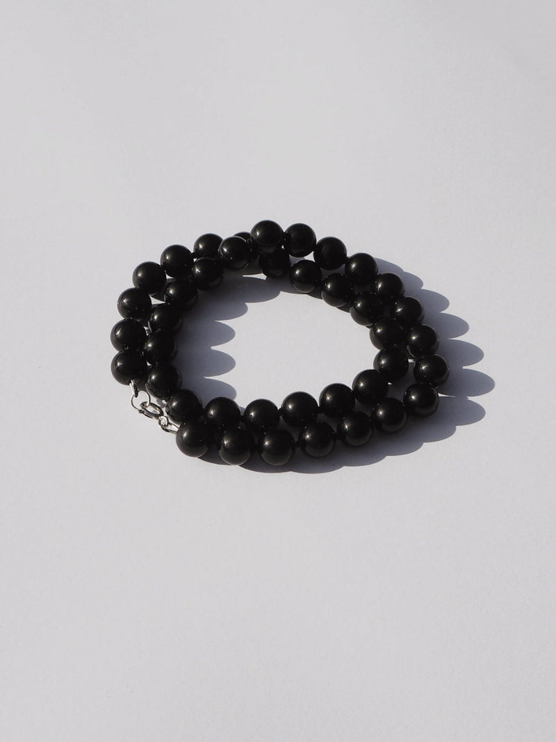 Orbit - Black Agate Necklace