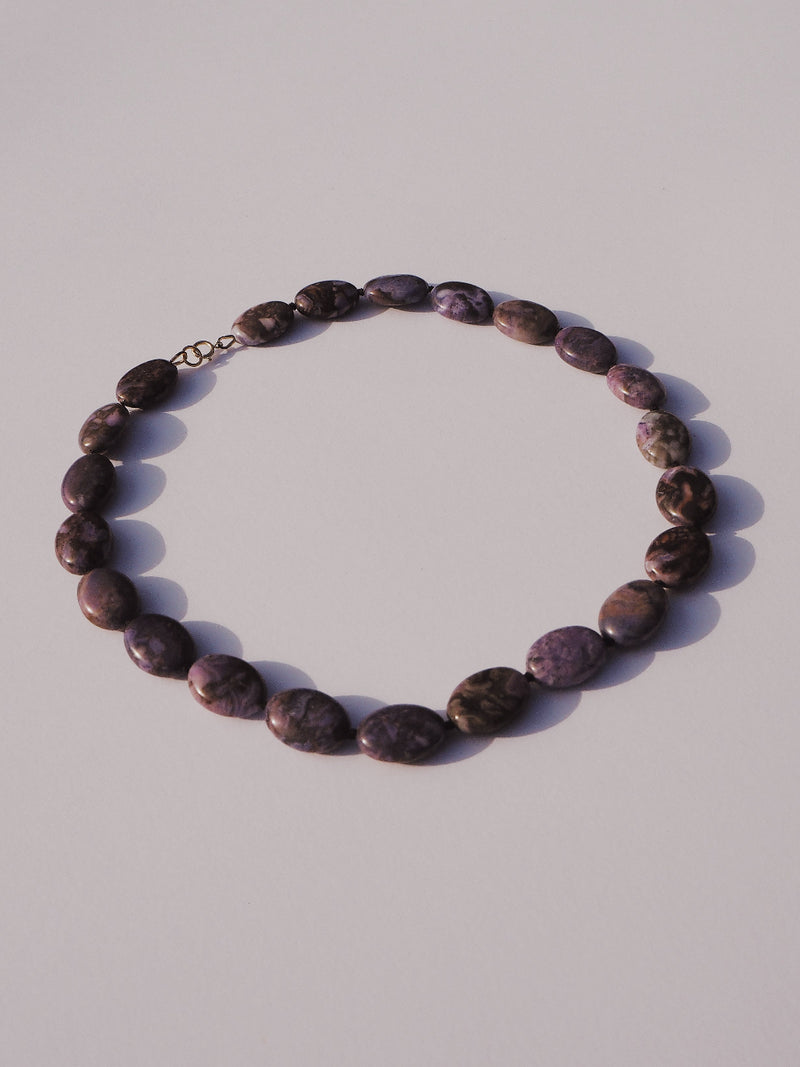 Comet - Lavender Agate Necklace