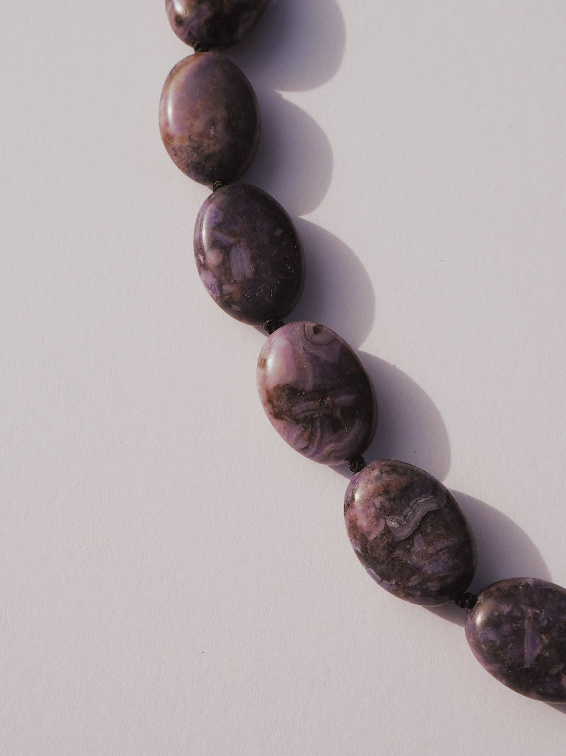 Comet - Lavender Agate Necklace