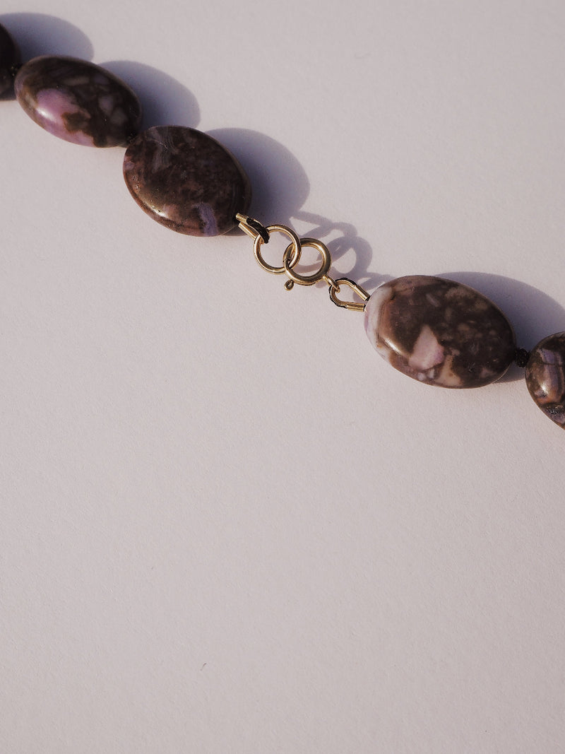 Comet - Lavender Agate Necklace