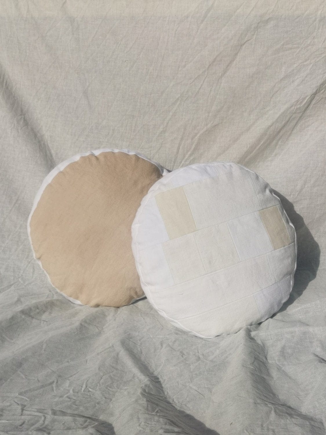 C -ET- C cushion Patchwork Ecru Cush II