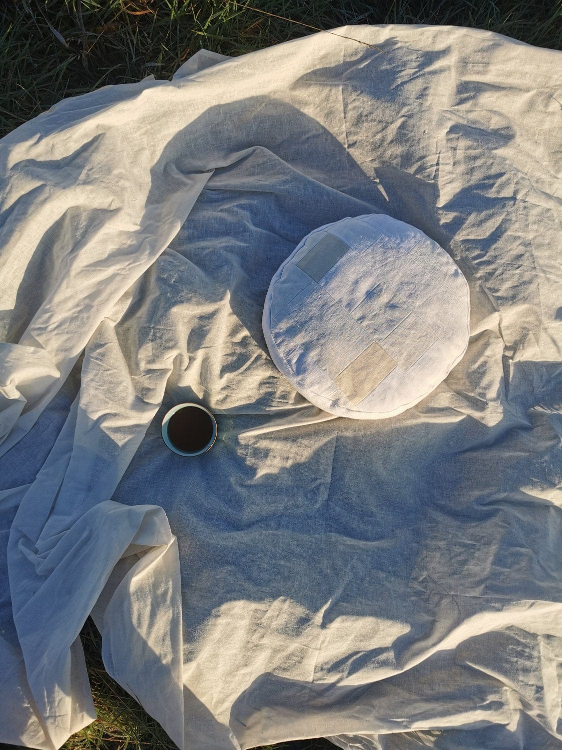 C -ET- C cushion Patchwork Ecru Cush II