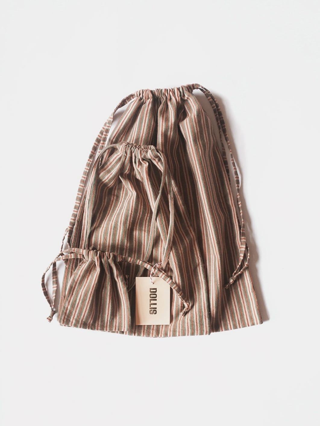 C -ET- C HANDBAG Striped Drawstring Bag