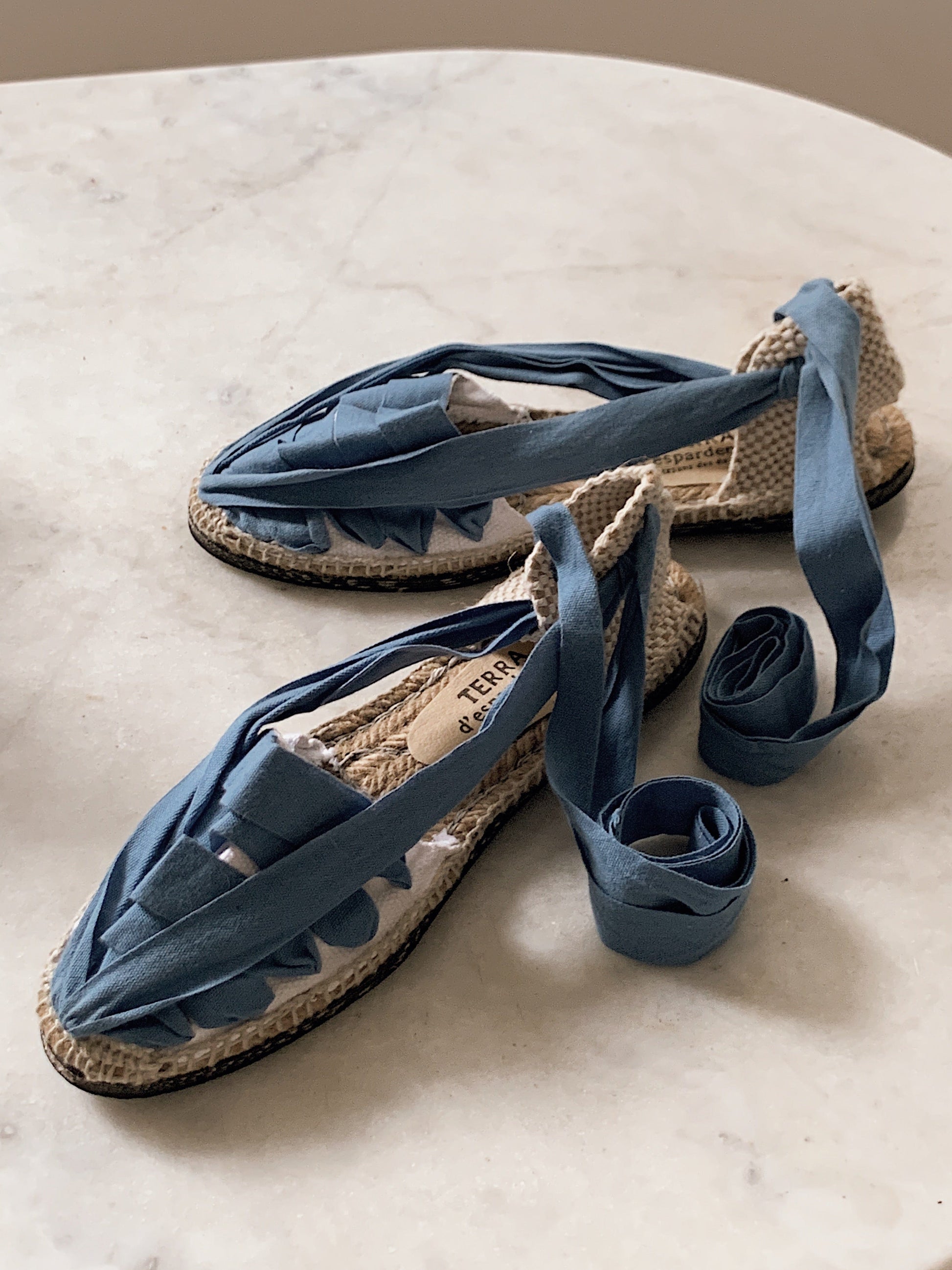 C -ET- C Shoes Pinxo Sky Blue Ribbon Tie Espadrilles