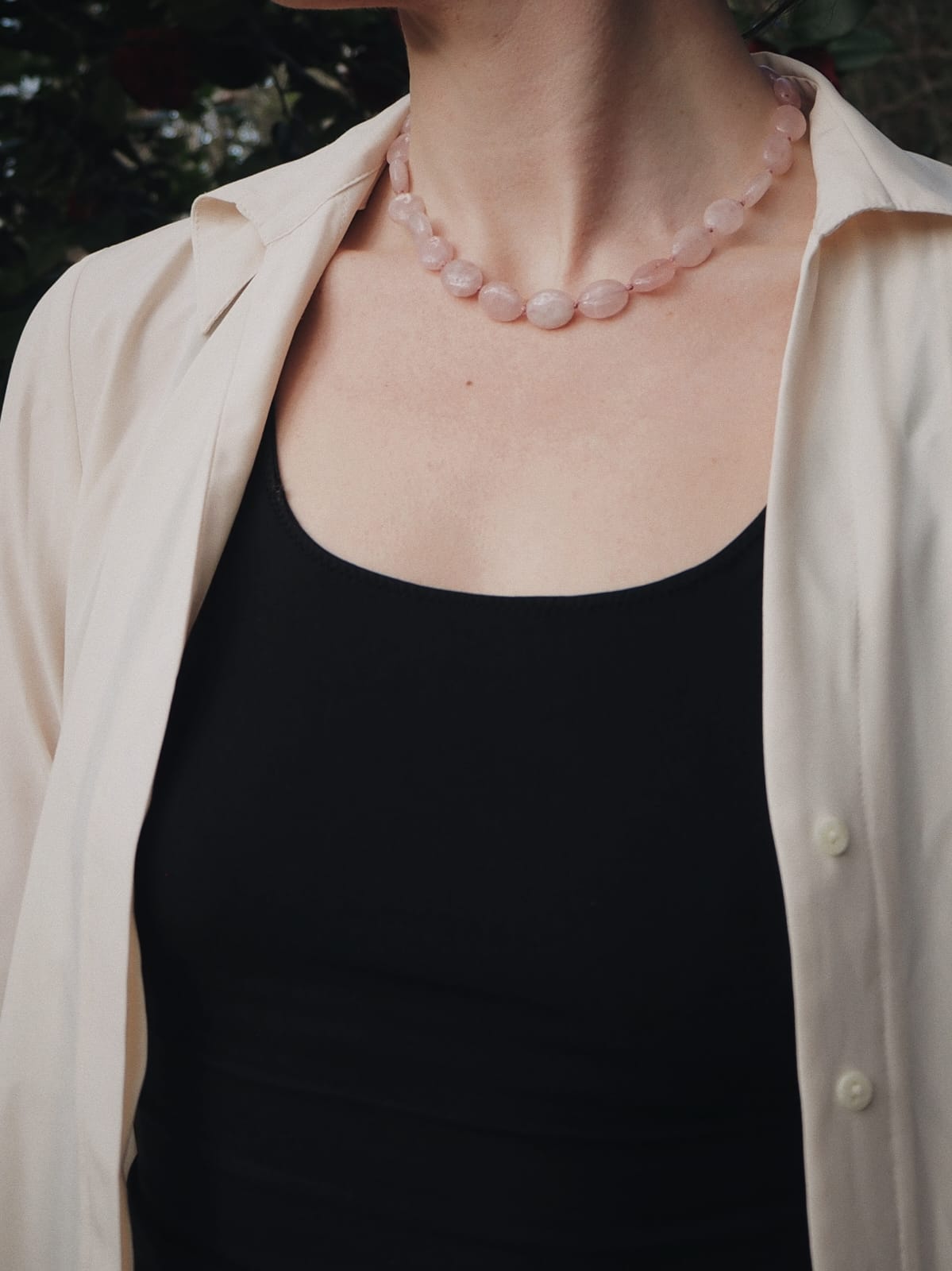 COUPER -ET- COUDRE Necklace Aurora - Rose Quartz Necklace