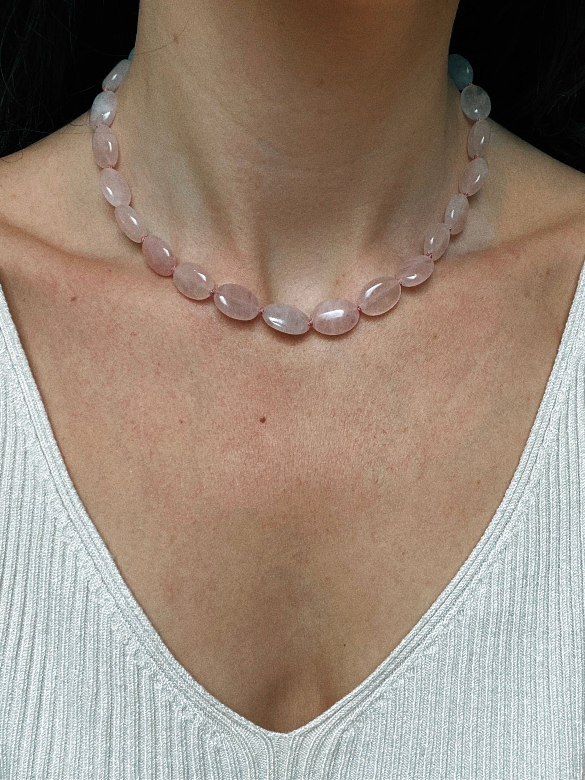 COUPER -ET- COUDRE Necklace Aurora - Rose Quartz Necklace