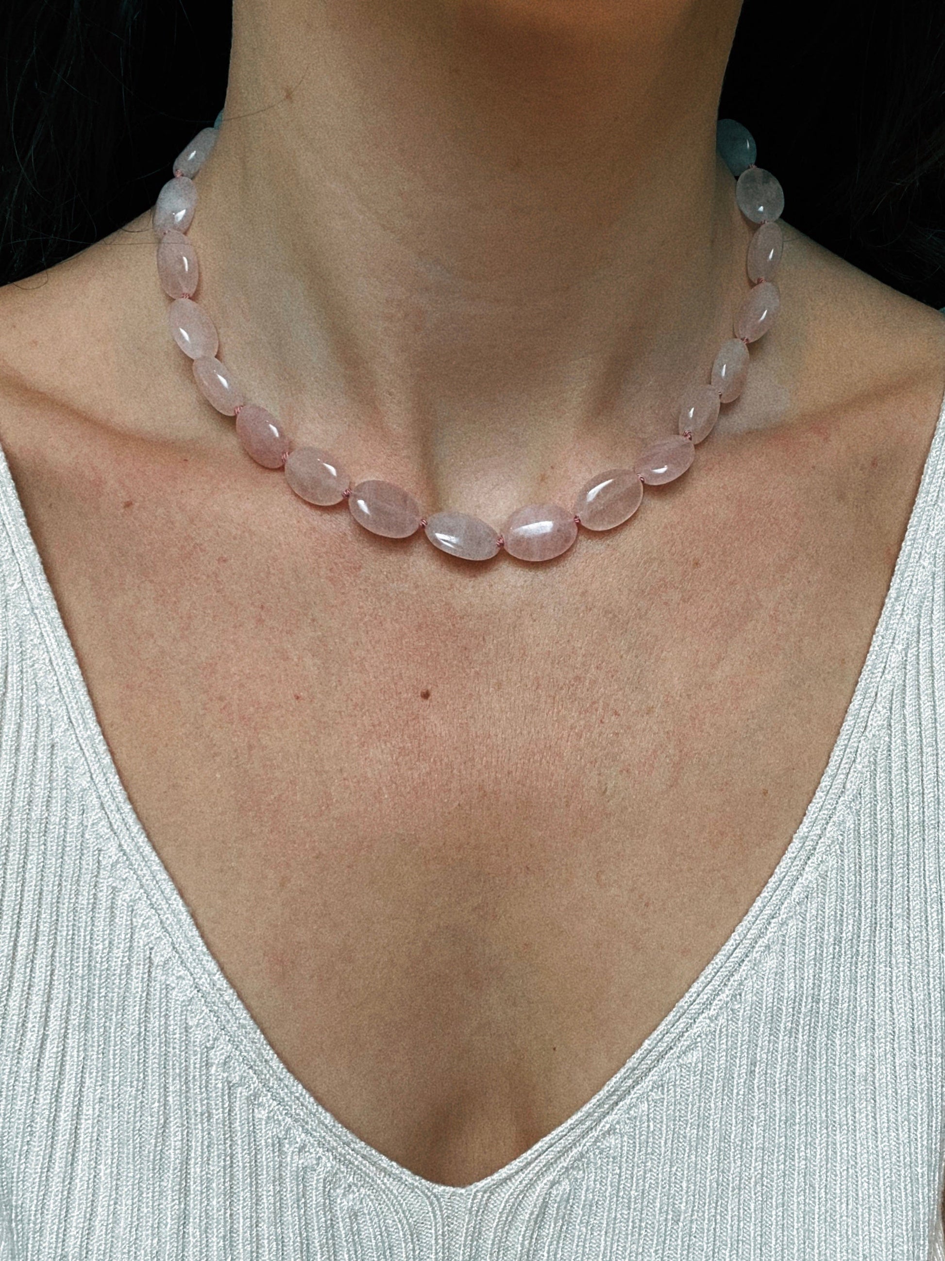 COUPER -ET- COUDRE Necklace Aurora - Rose Quartz Necklace