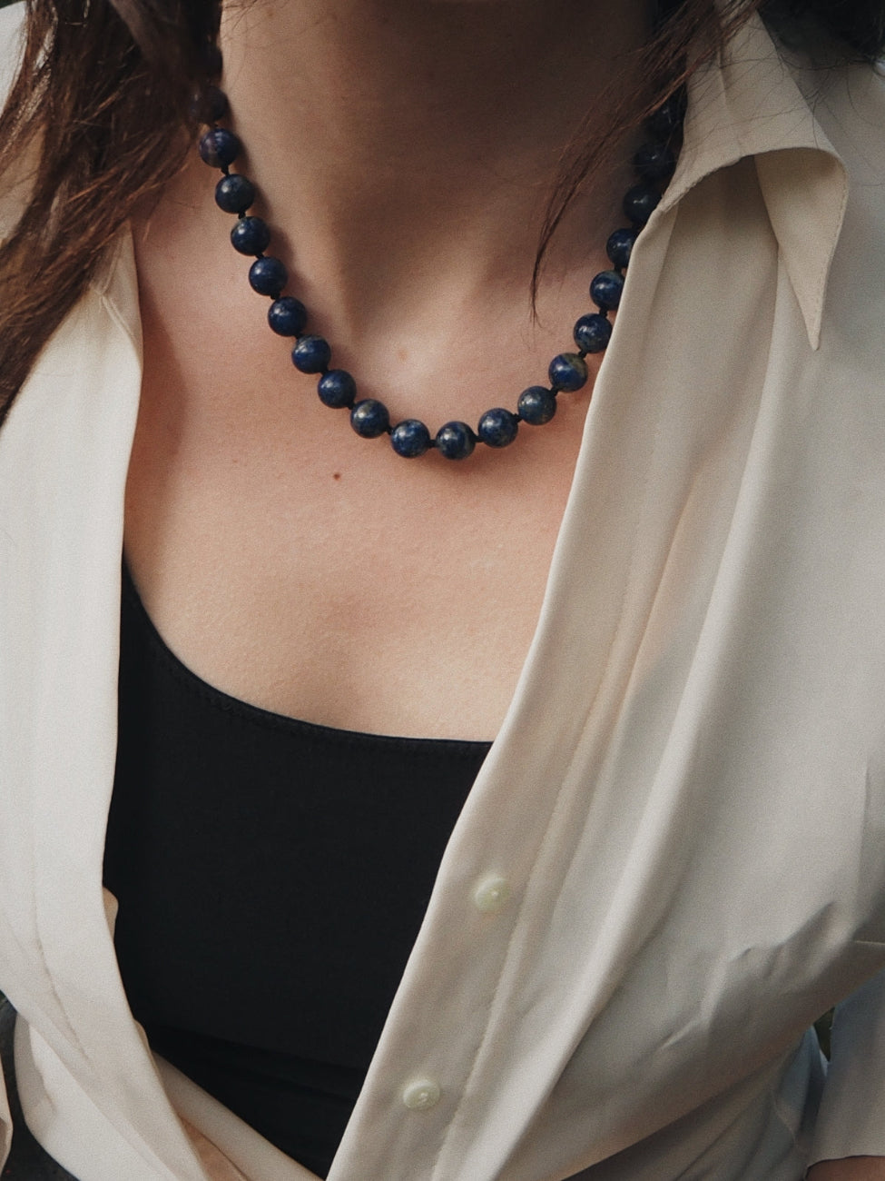 COUPER -ET- COUDRE Necklace Celestia - Small Lapis Lazuli Necklace