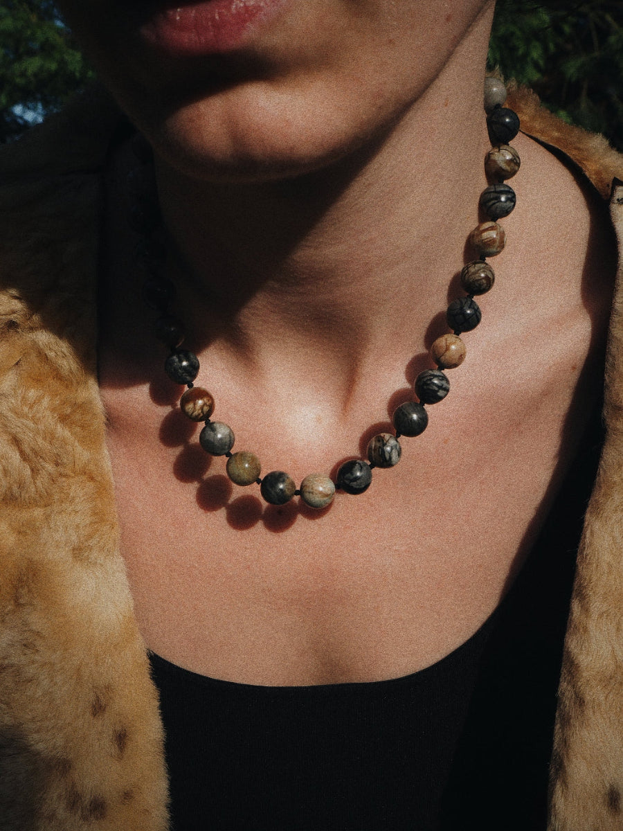 COUPER -ET- COUDRE Necklace Nebula - Picasso Jasper Necklace