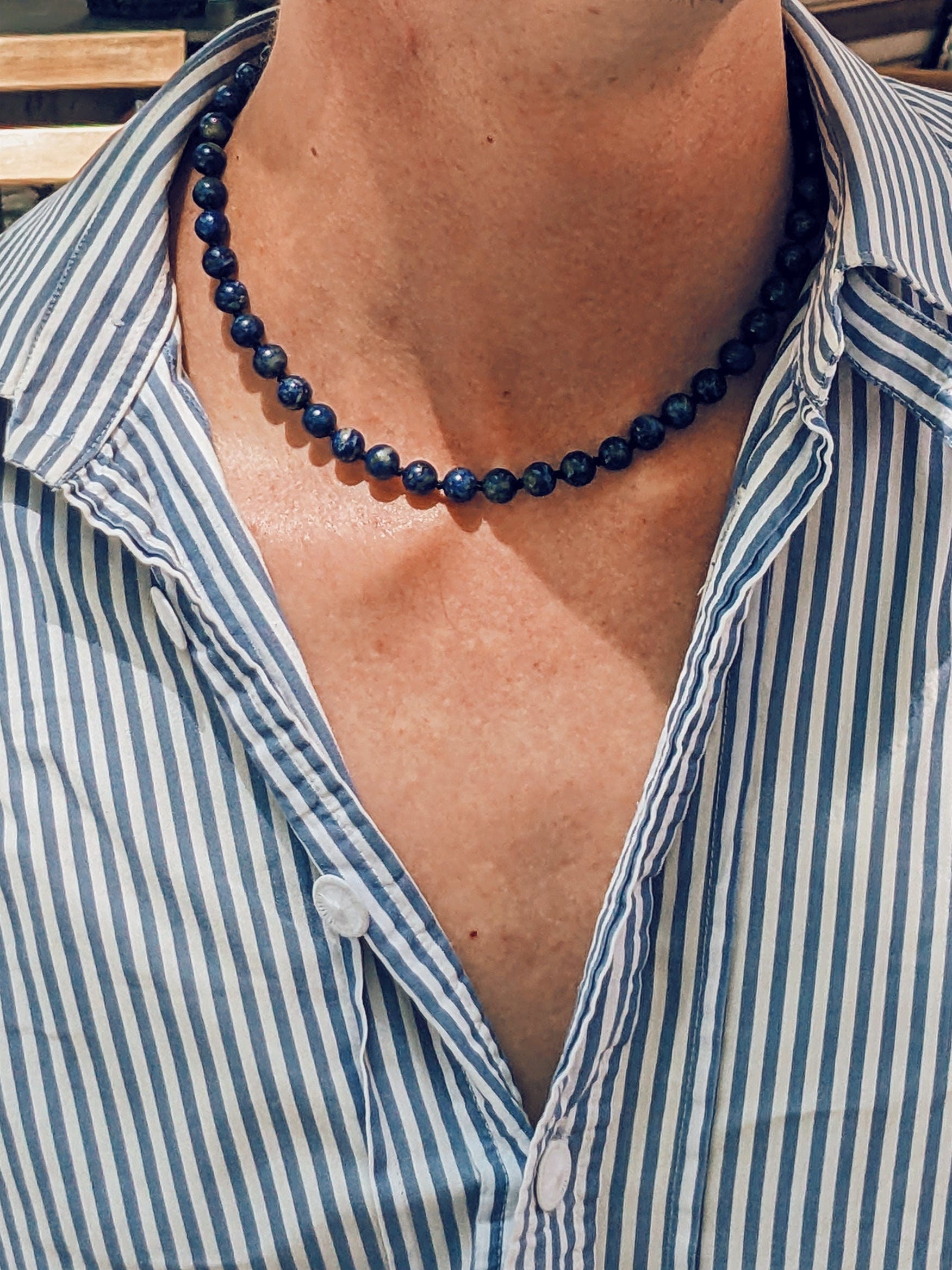 COUPER -ET- COUDRE Necklace Neptune - Lapis Lazuli Heirloom Necklace