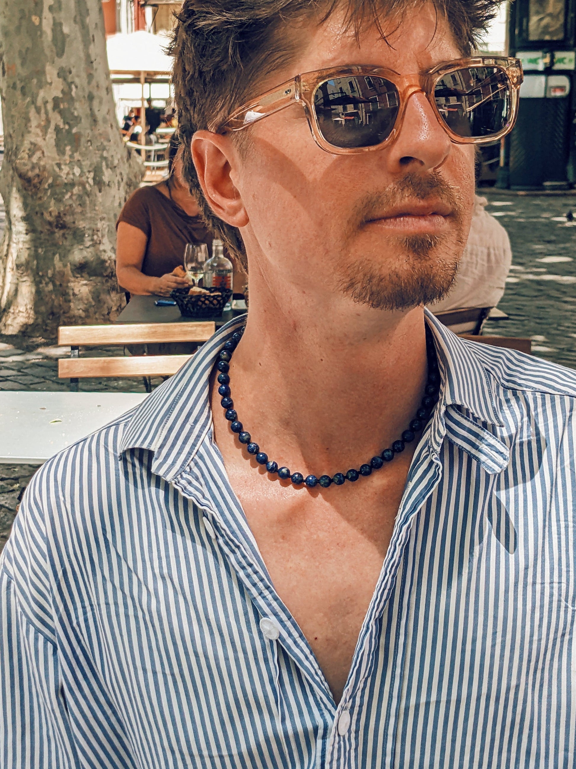 COUPER -ET- COUDRE Necklace Neptune - Lapis Lazuli Heirloom Necklace