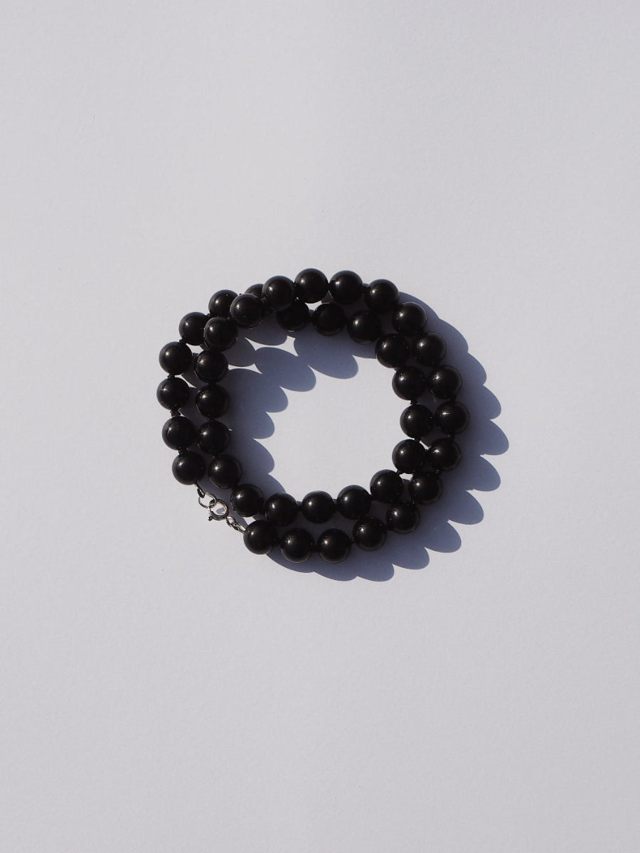 COUPER -ET- COUDRE Necklace Orbit - Black Agate Necklace