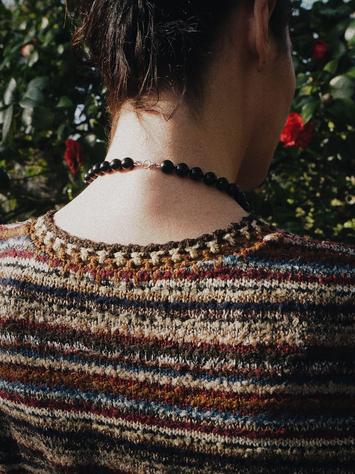 COUPER -ET- COUDRE Necklace Orbit - Black Agate Necklace