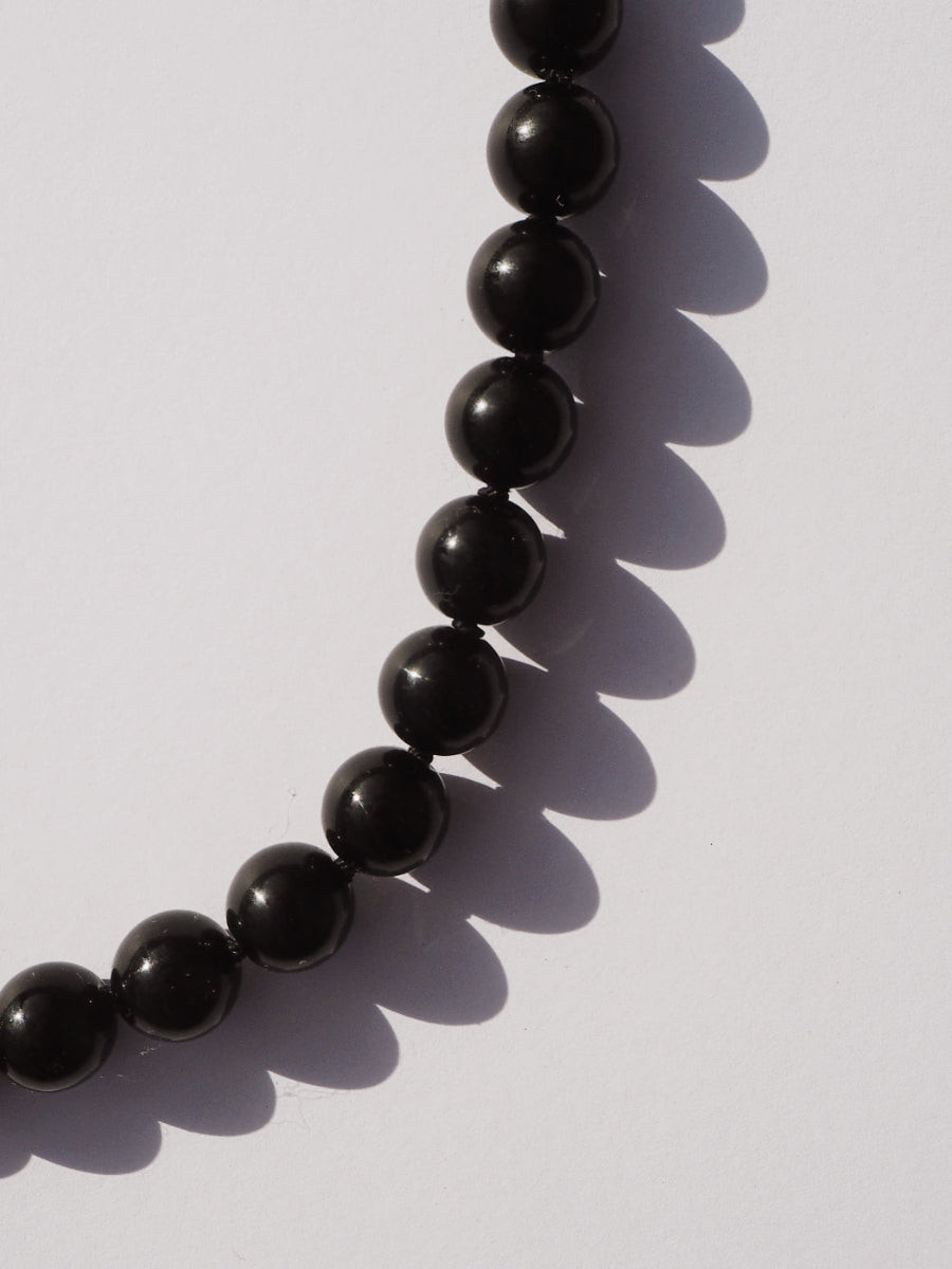 COUPER -ET- COUDRE Necklace Orbit - Black Agate Necklace