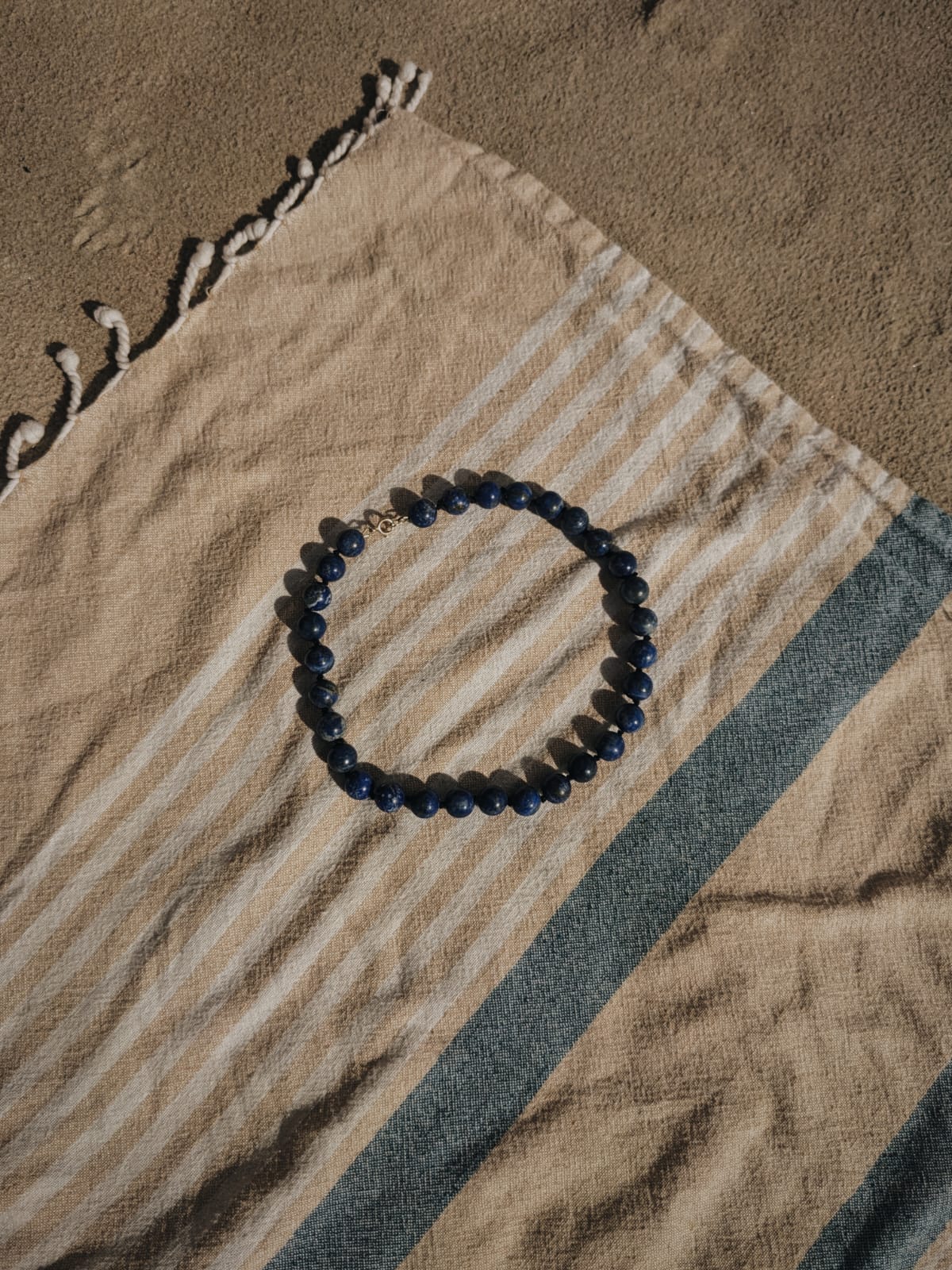 COUPER -ET- COUDRE Necklace Zephyr - Large Lapis Lazuli Necklace