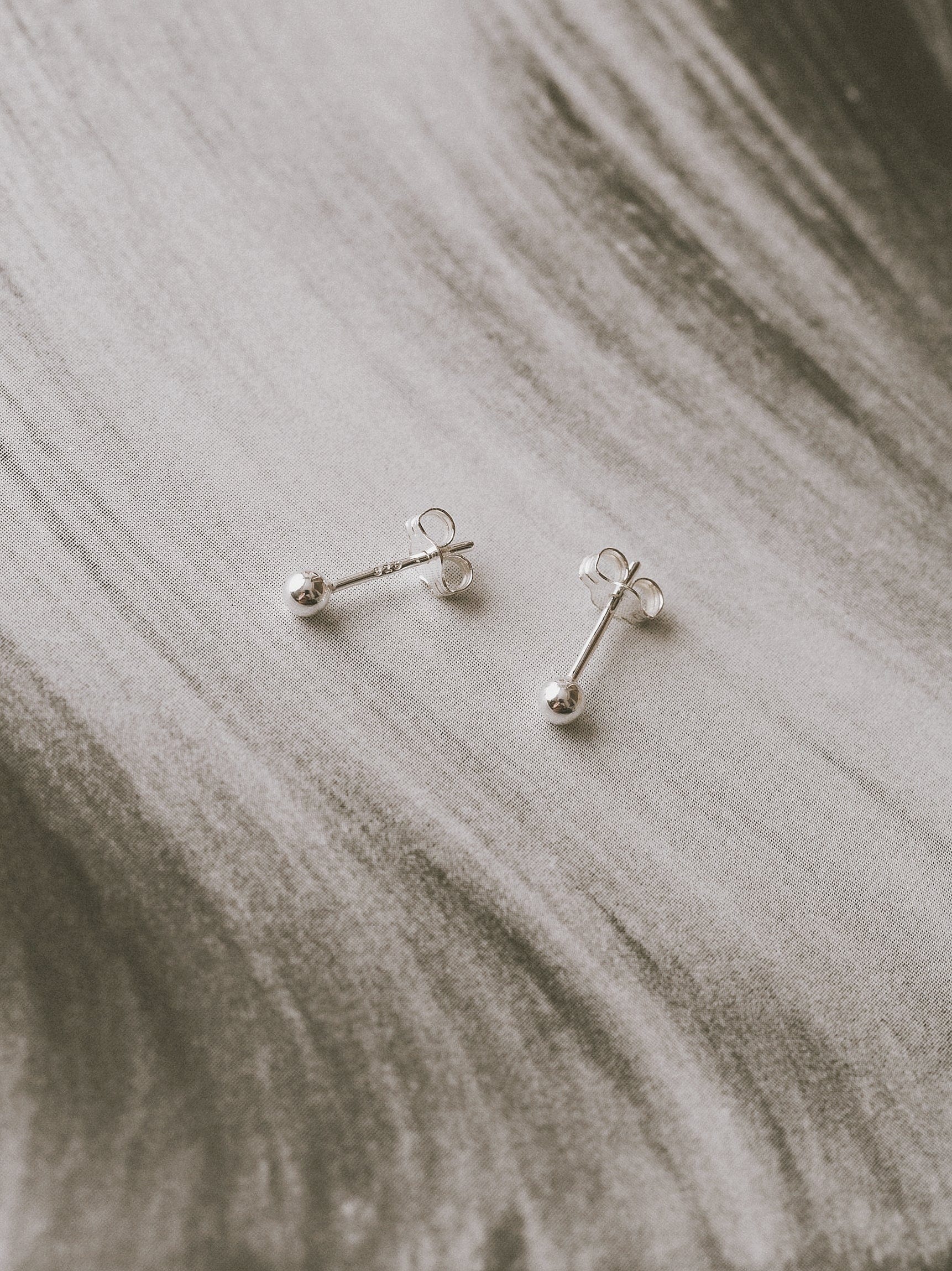 Emily Georgina Jones Jewellery Bauble Studs in Sterling Silver