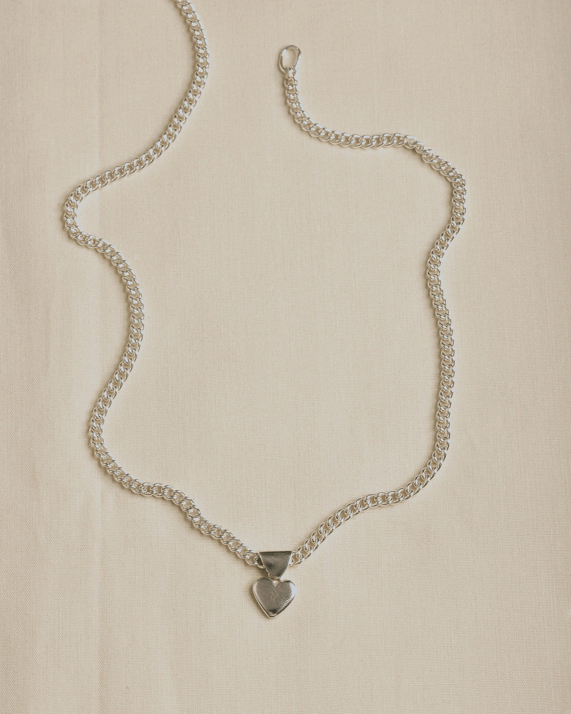 Emily Georgina Jones Jewellery Votive Heart Pendant in Silver